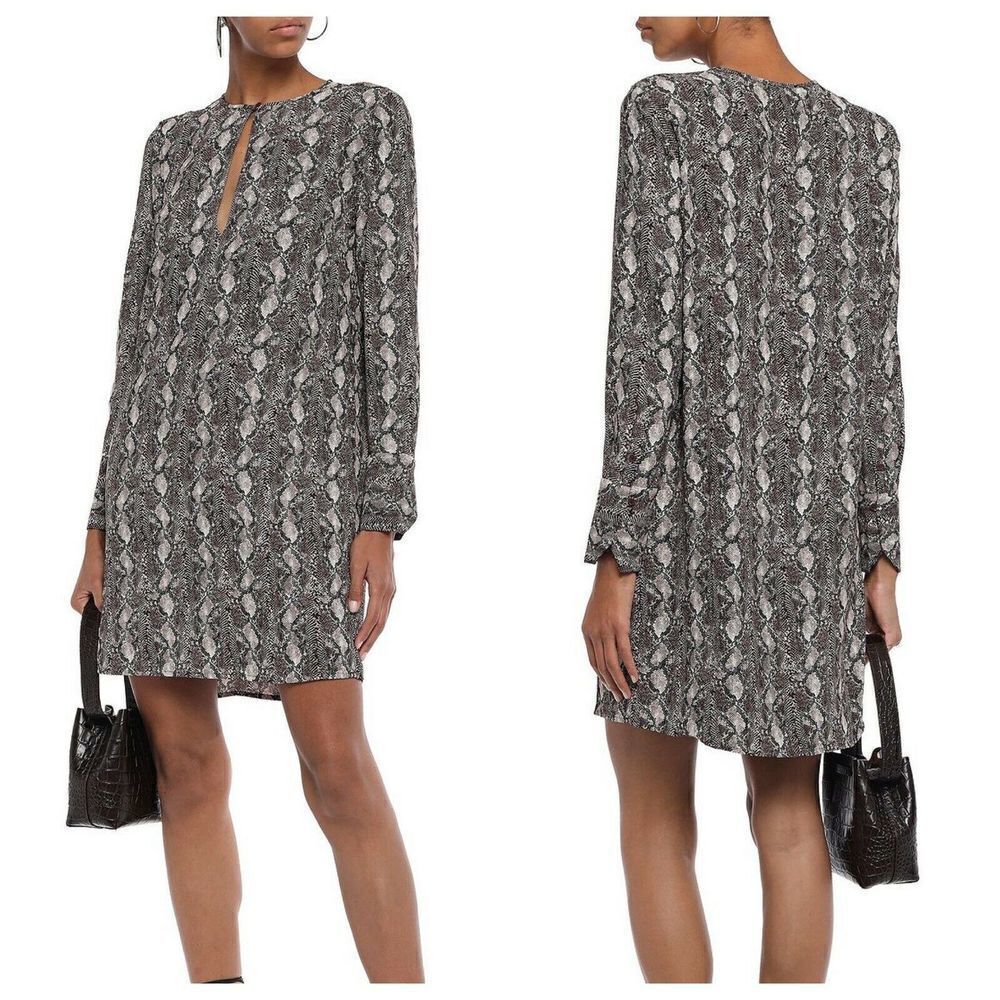Equipment Snake Print Bonnie Dress Shift